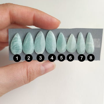 Cabujones Lagrima de Amazonita