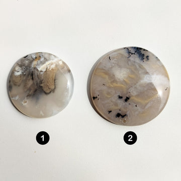 Ágata Dendrítica Tigre Cabujón Redondo