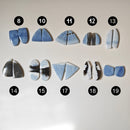 Ópalo Azul "Owyhee" Cabujones Pares-3