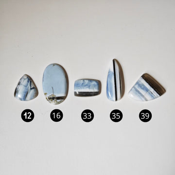 Ópalo Azul "Owyhee" Formas Variadas - 0