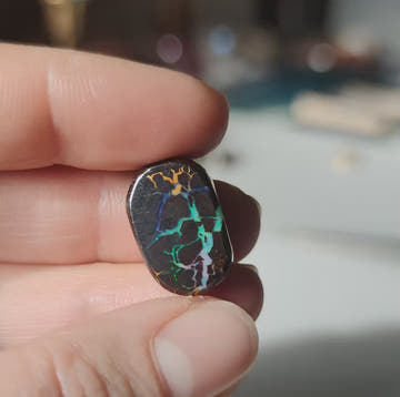 Boulder Opal Oval Cabochon Australian Boulder nr.15 - 0