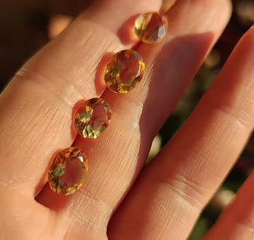 Faceted Oval Citrine no. 3 - 0