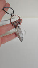 Colgante CORONA · Cuarzo con Herkimer-2