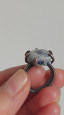 Sodalite Cabochon Free Ring · Copper-2