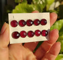 10mm Rhodolite Garnet Round Cabochons in Rose Cut-2