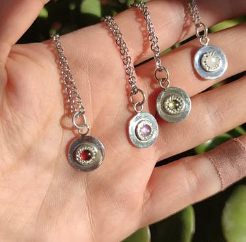 Coin Pendant · Citrine - 0