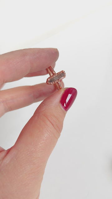 Anillo Zafiro- Electroformado en Cobre - 0