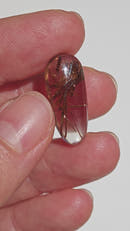 Cabujón Cuarzo Rutilado Cobre · 23×10 mm-3