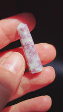 Punta Turmalina Rosa en Cuarzo · 34×9 mm-3