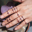 Anillo Rubí- Electroformado en Cobre-2