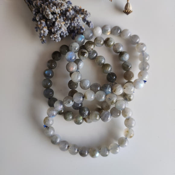 10mm Labradorite Stack Bracelet - Anima Mundi Crystals