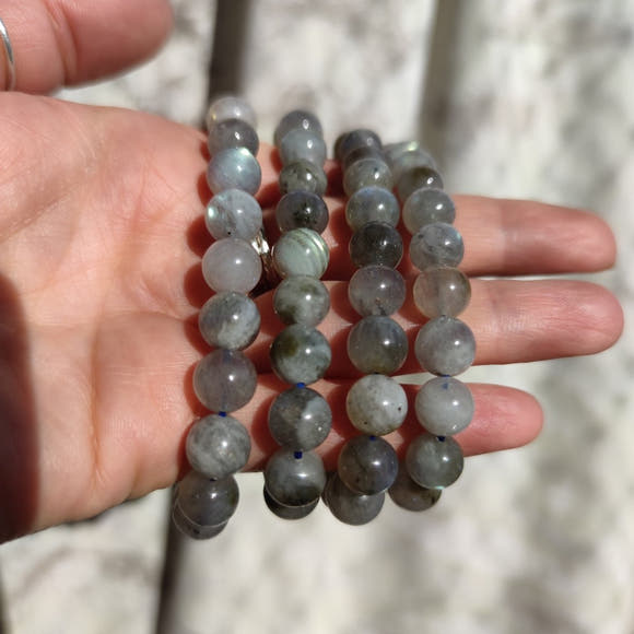 10mm Labradorite Stack Bracelet - Anima Mundi Crystals