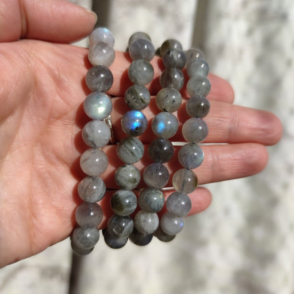 10mm Labradorite Stack Bracelet - Anima Mundi Crystals