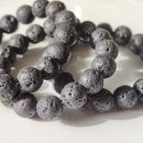 12mm Lava Stone Bracelets - Anima Mundi Crystals
