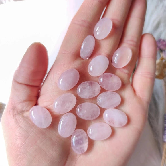 18x13mm Rose Quartz Oval Cabochon - Anima Mundi Crystals