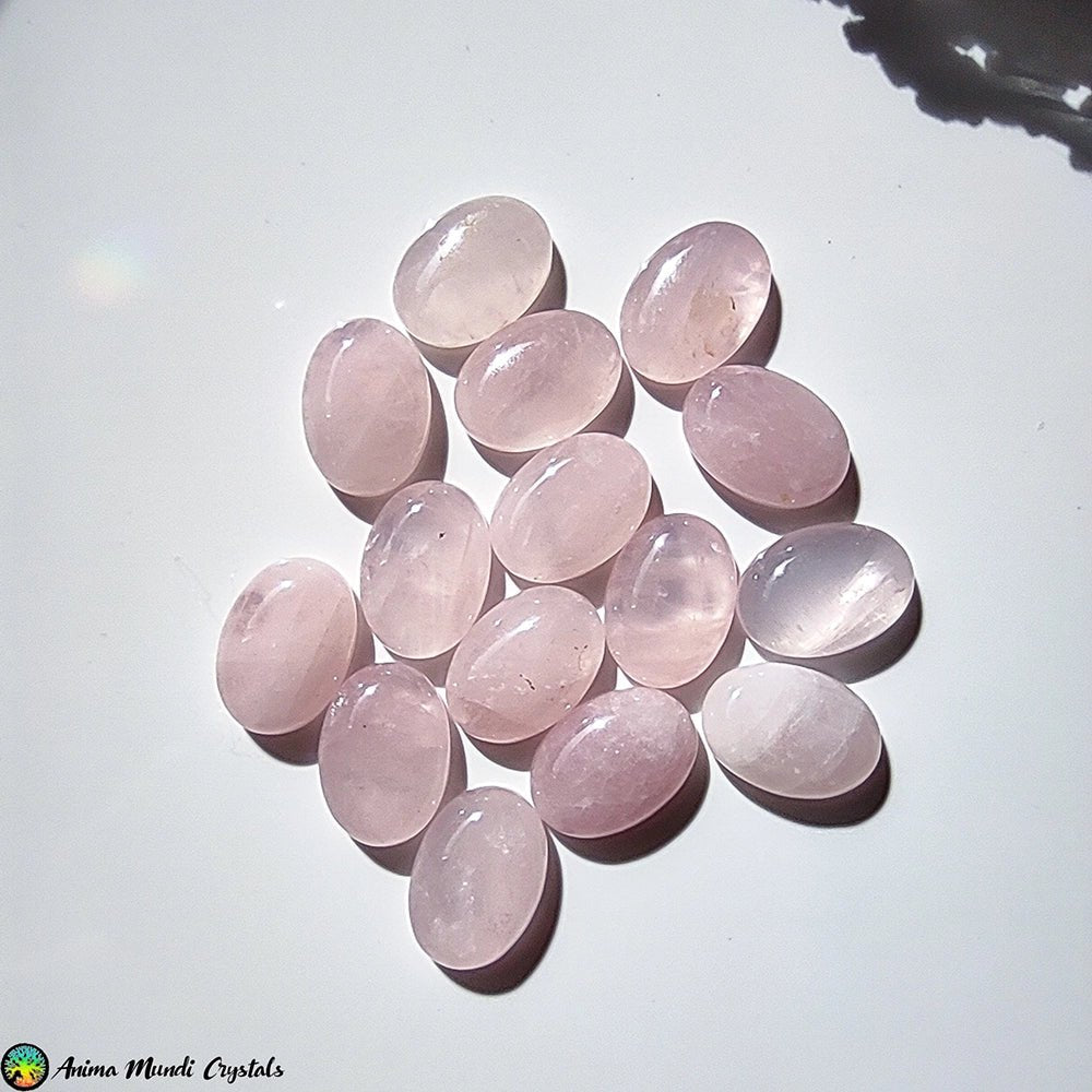 Cabujón Ovalado de Cuarzo Rosa de 18x13mm - Cristales Anima Mundi