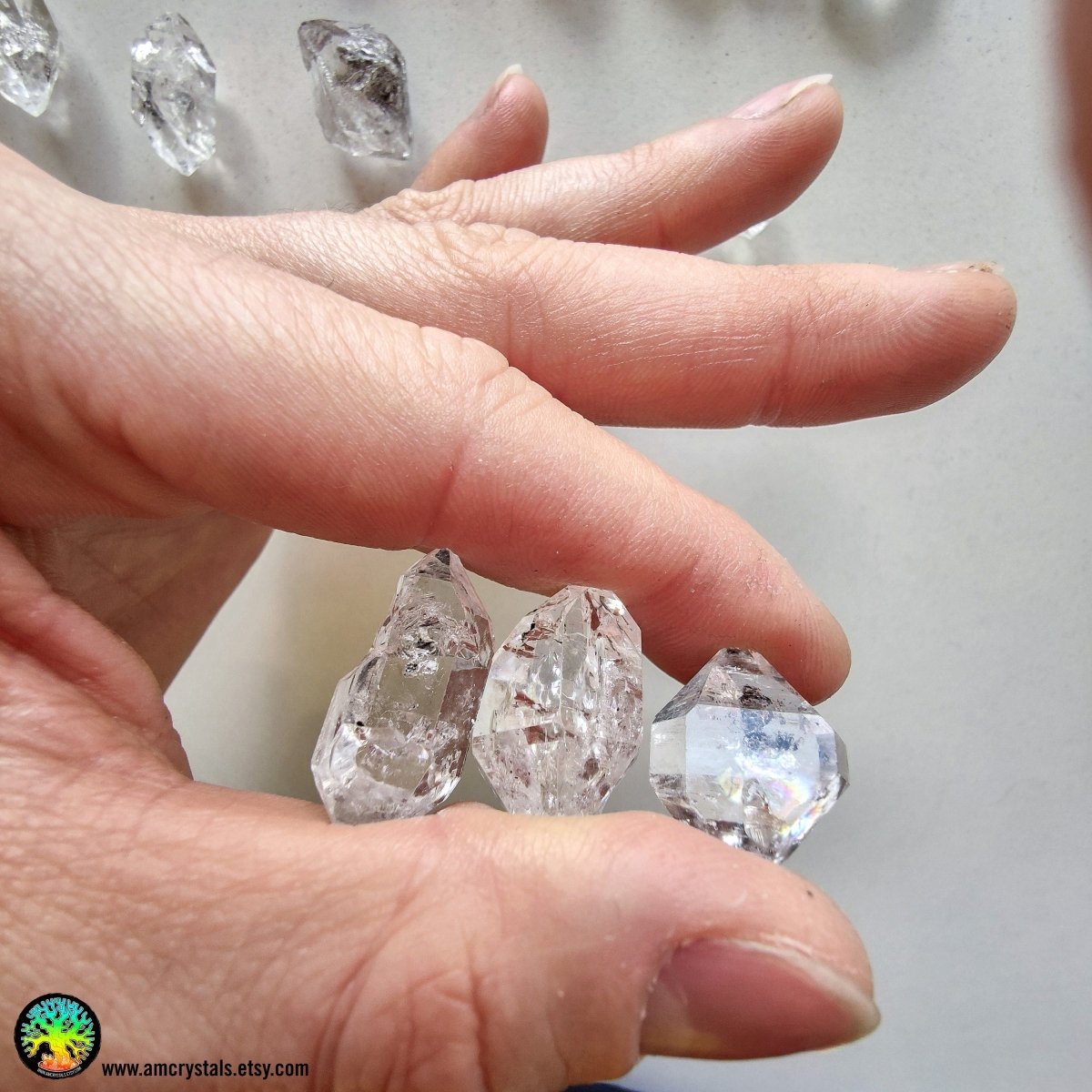 1x DT Diamond Quartz Natural Crystal - Anima Mundi Crystals
