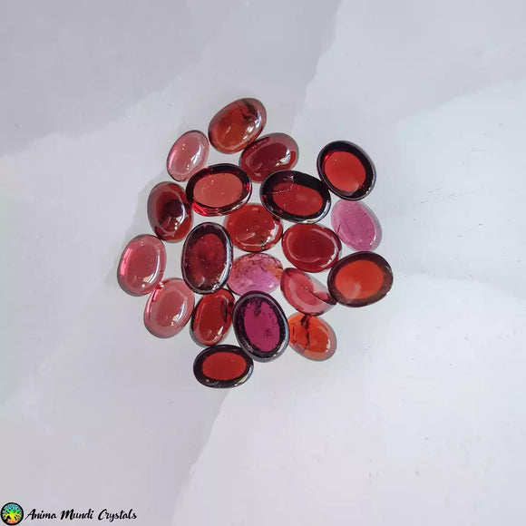 1x Oval Rhodolite Garnet Small Cabochons - Anima Mundi Crystals