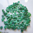 2mm Emerald Mini Cabochons - 5pcs - Anima Mundi Crystals