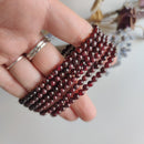 4-5mm Almandine Garnet Bracelet - Anima Mundi Crystals