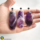47-66mm Big Oval Chevron Amethyst Cabochon - Anima Mundi Crystals