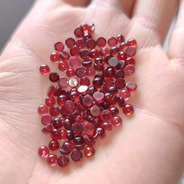 4mm Almandine Garnet Cabochon - Anima Mundi Crystals