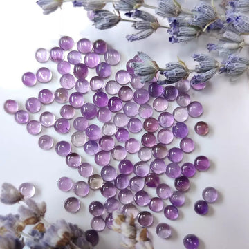 4mm Amethyst Cabochons - Anima Mundi Crystals
