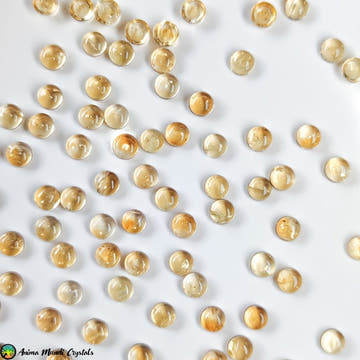 5mm Citrine Cabochons - Anima Mundi Crystals