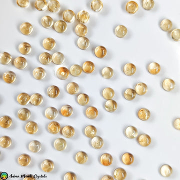 5mm Citrine Cabochons - Anima Mundi Crystals
