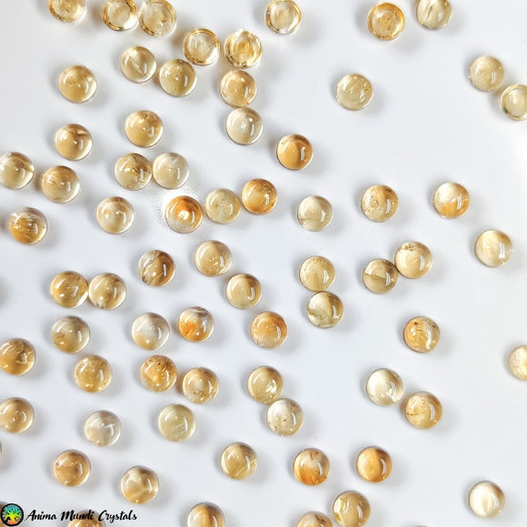 5mm Citrine Cabochons - Anima Mundi Crystals