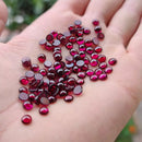 5mm Rhodolite Garnet Cabochon - Anima Mundi Crystals