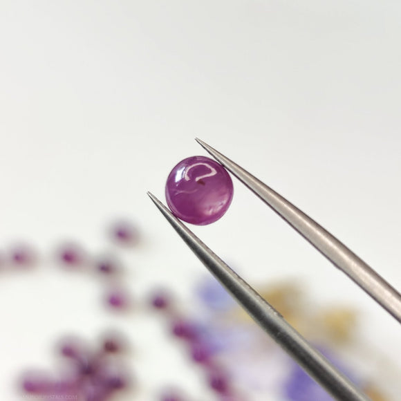 6mm Pink Sapphire - Round - Anima Mundi Crystals