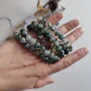 8-9mm Moss Agate Bracelets - Anima Mundi Crystals