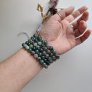 8-9mm Moss Agate Bracelets - Anima Mundi Crystals