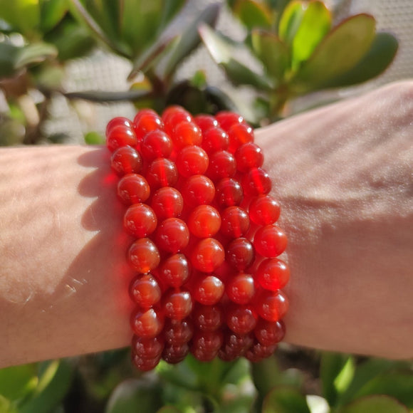 8mm Carnelian Bracelets - Anima Mundi Crystals