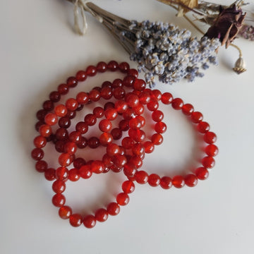 8mm Carnelian Bracelets - Anima Mundi Crystals