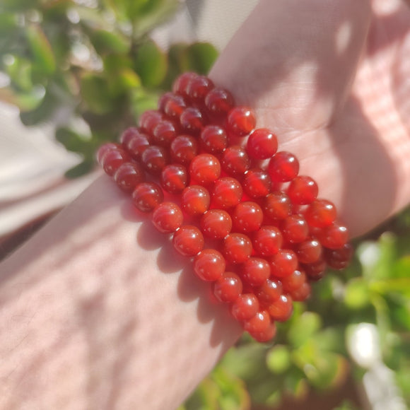 8mm Carnelian Bracelets - Anima Mundi Crystals