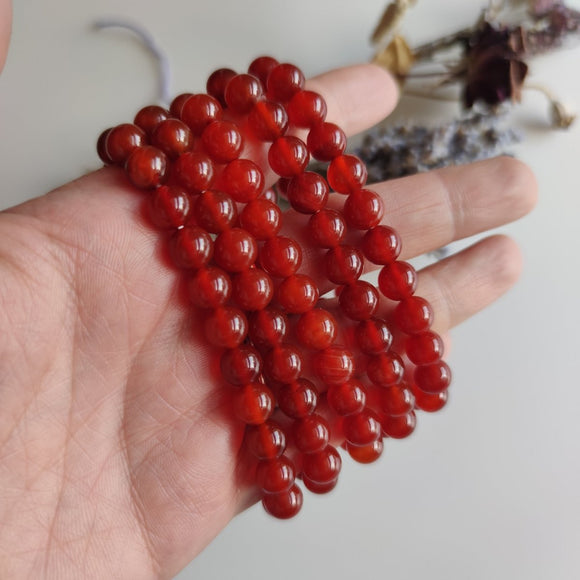 8mm Carnelian Bracelets - Anima Mundi Crystals