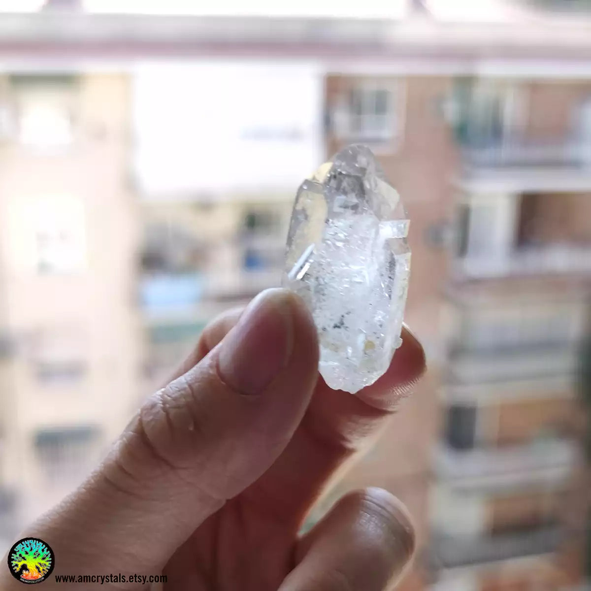 Bergkristal met Chloriet insluitsels nr.6