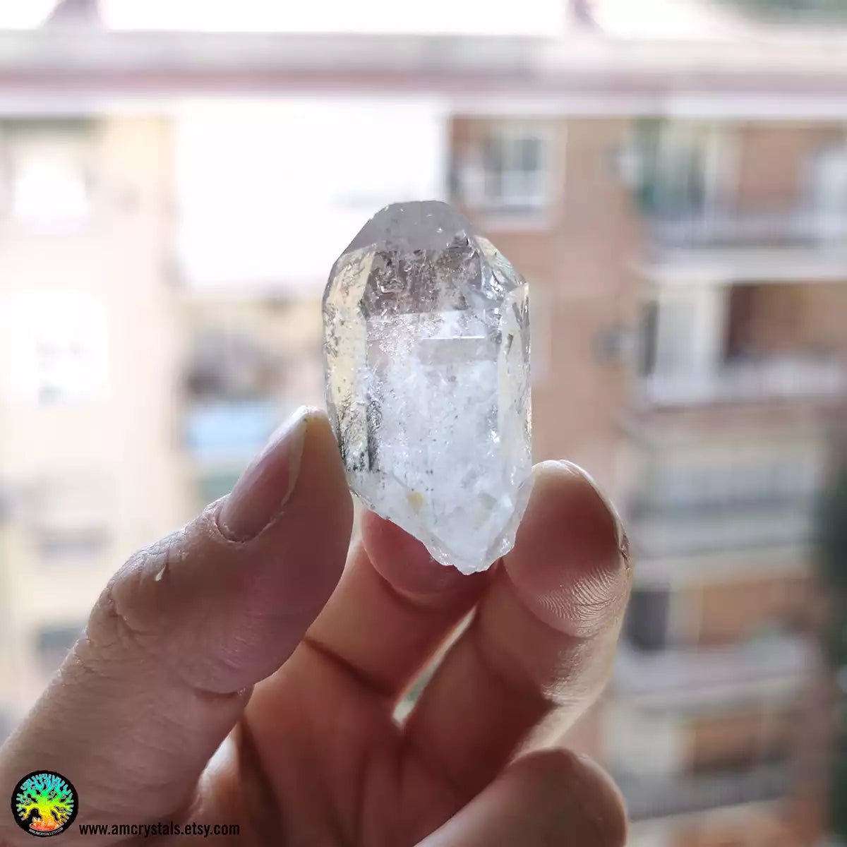 Bergkristal met Chloriet insluitsels nr.6