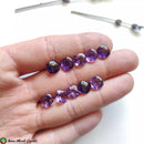 Amethyst Cushion Point Cut Stone - Anima Mundi Crystals