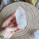 Big Clear Quartz Point With Carbon Inclusions - Anima Mundi Crystals