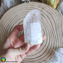 Big Clear Quartz Point With Carbon Inclusions - Anima Mundi Crystals