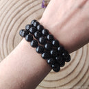 Black Tourmaline 10mm Bead Bracelet - Anima Mundi Crystals