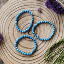 Blue Apatite Bracelet 6mm - Anima Mundi Crystals