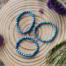 Blue Apatite Bracelet 6mm - Anima Mundi Crystals