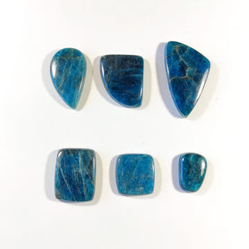 Blue Apatite Cabochon - Freeform - Anima Mundi Crystals