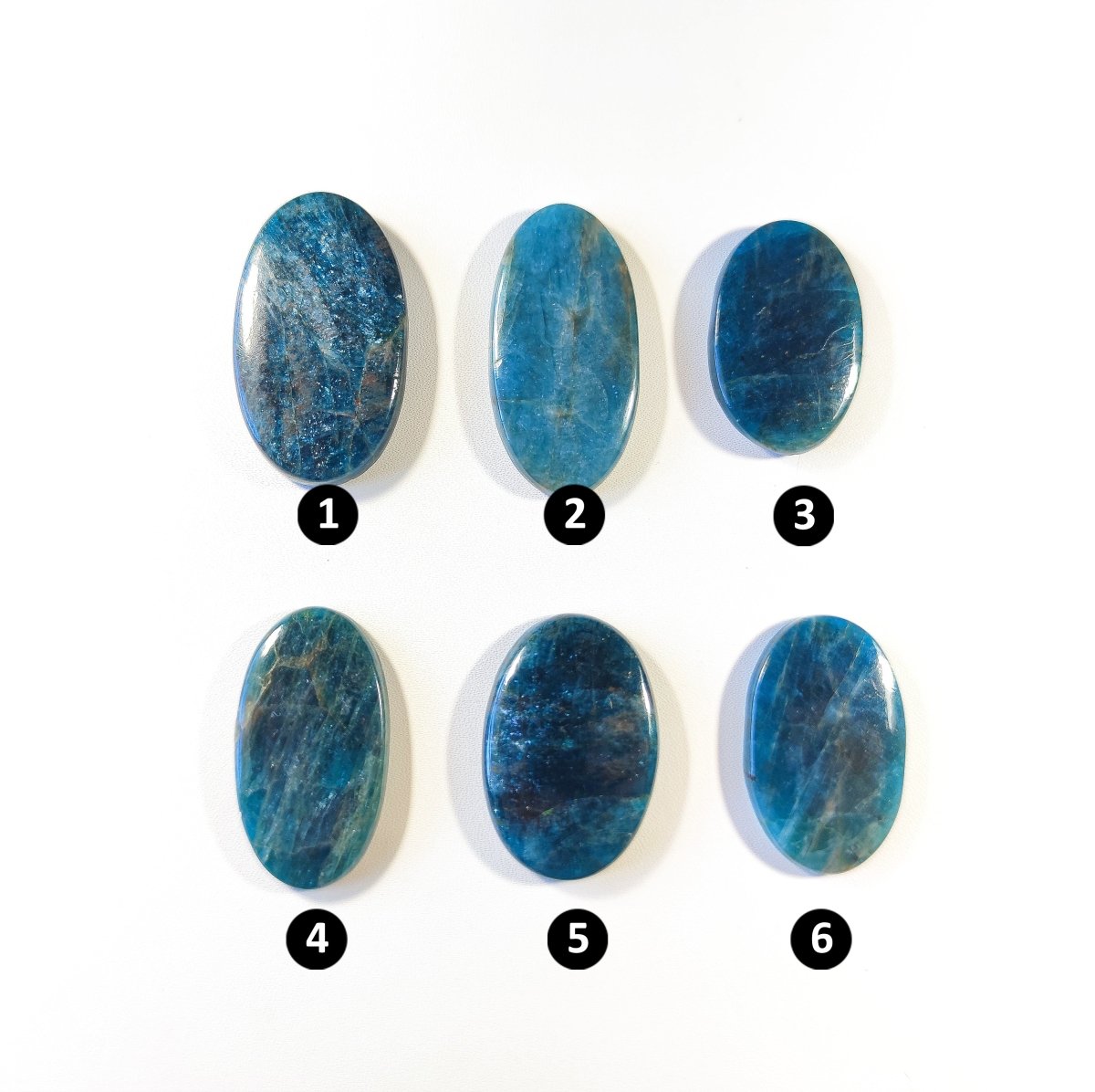 Blue Apatite Cabochon - Oval - Anima Mundi Crystals