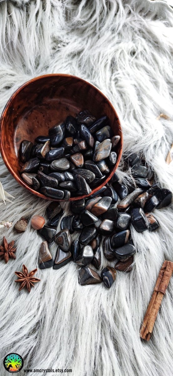 Blue Tiger Eye Tumbles - Anima Mundi Crystals