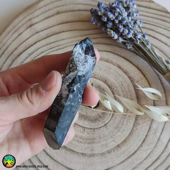 Double Terminated Smoky Quartz Point - Anima Mundi Crystals